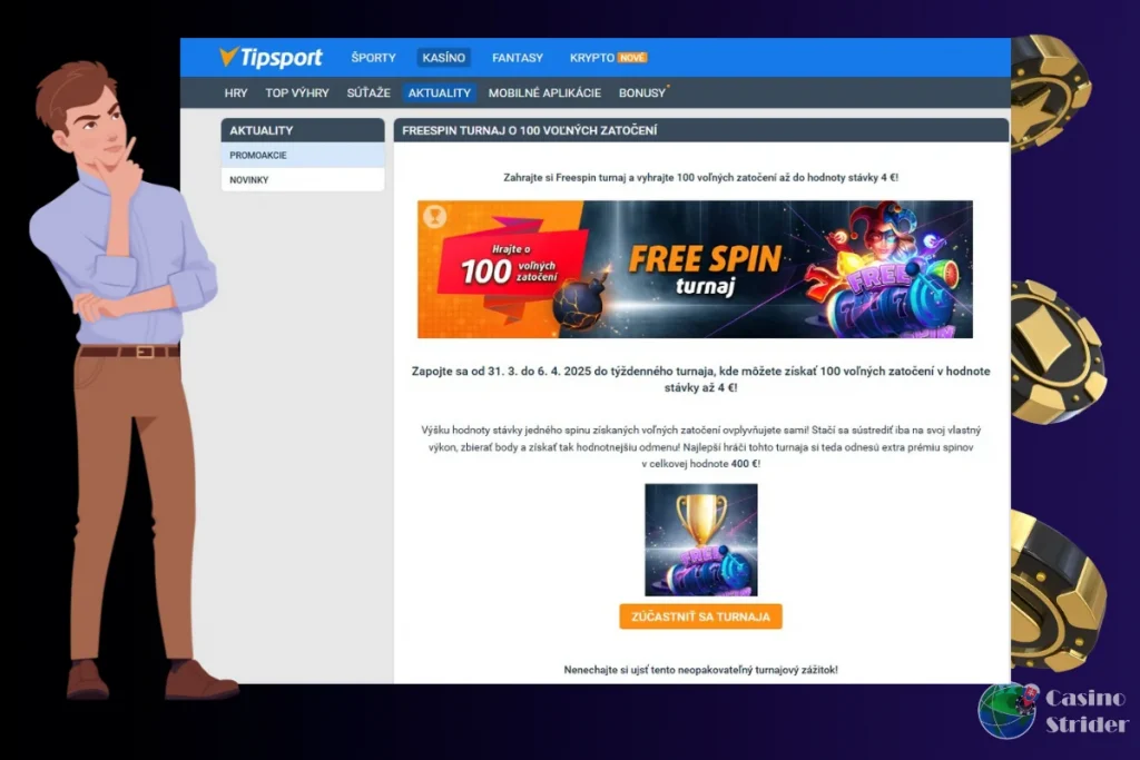 kasínové turnaje v Tipsport
