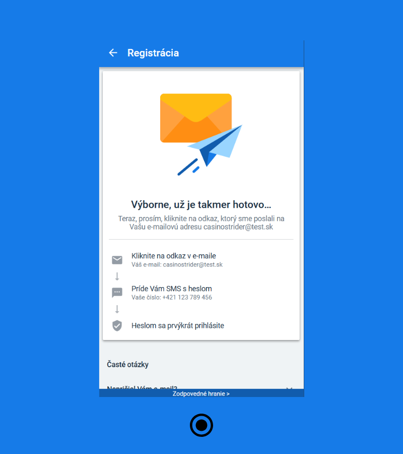 Potvrďte osobné údaje