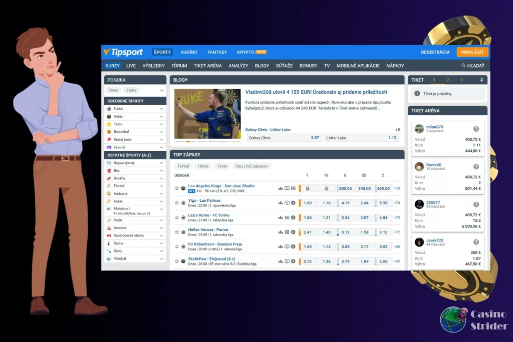 tipovanie na sport Tipsport