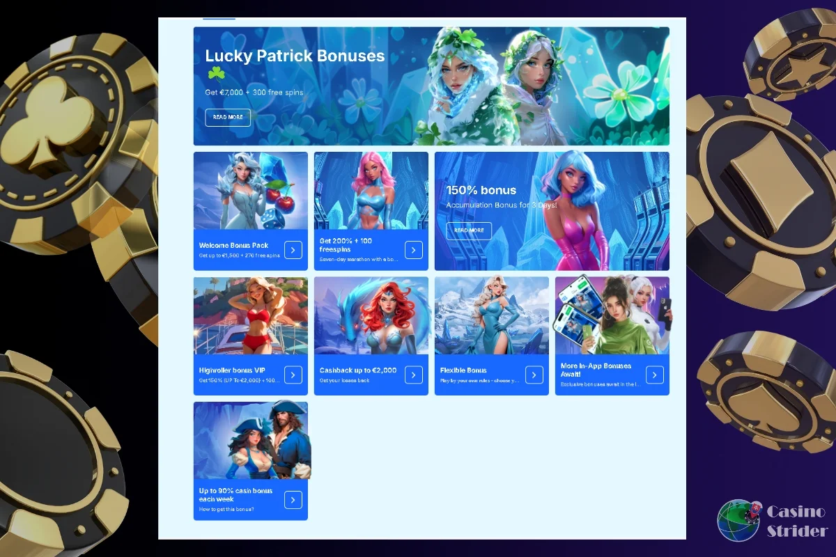 Bonusy a propagačné akcie Ice Casino