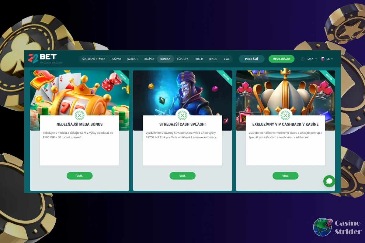 Bonusy pre pravidelných hráčov