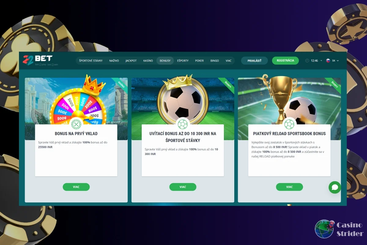 Privítací bonus pre nových hráčov