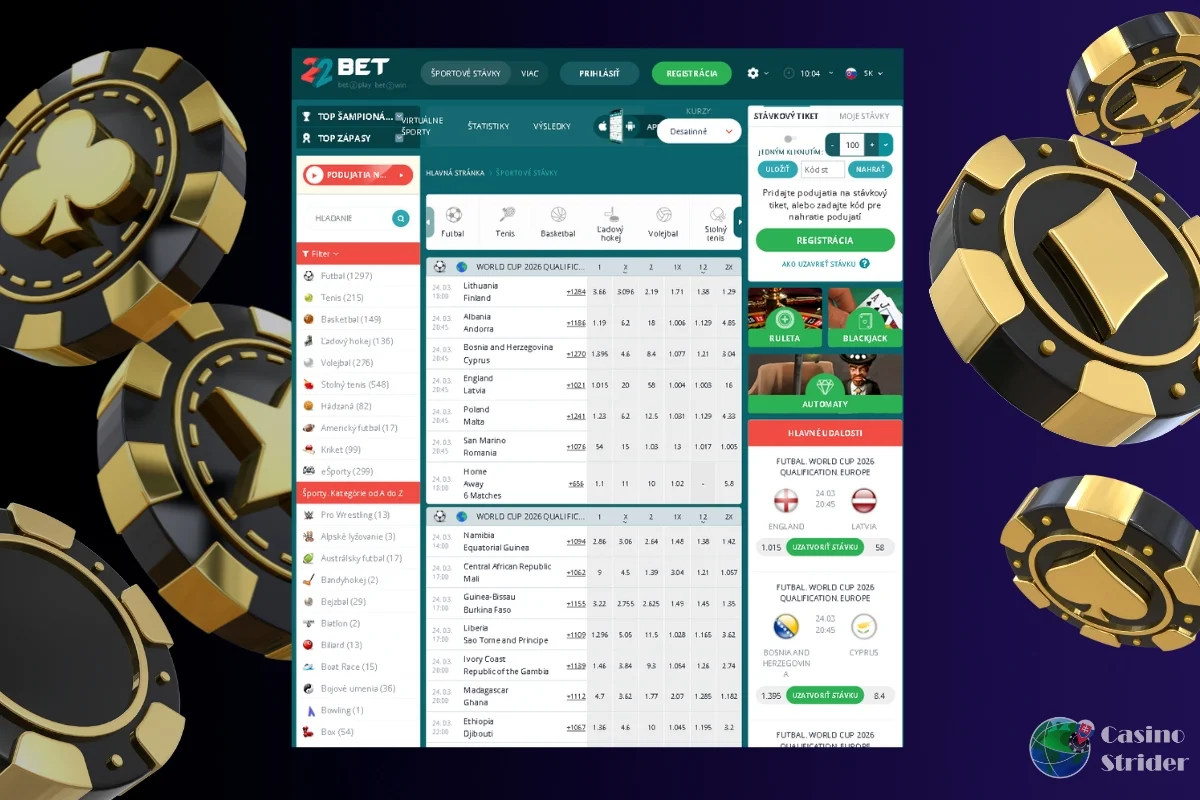 Športové stávkovanie a live stávky