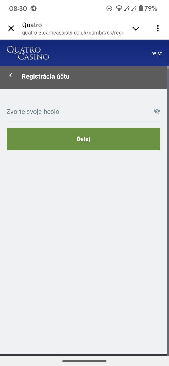 Vyberte si heslo, ktoré si zapamätáte