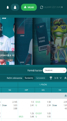 Choď do sekcie vklado