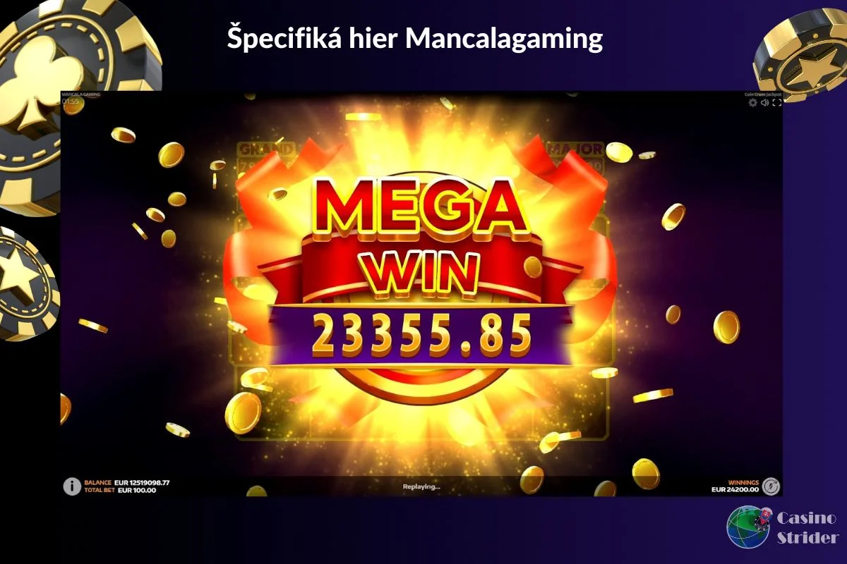 Špecifiká hier Mancalagaming