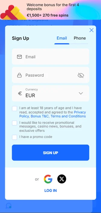 Vyberte si spôsob registrácie