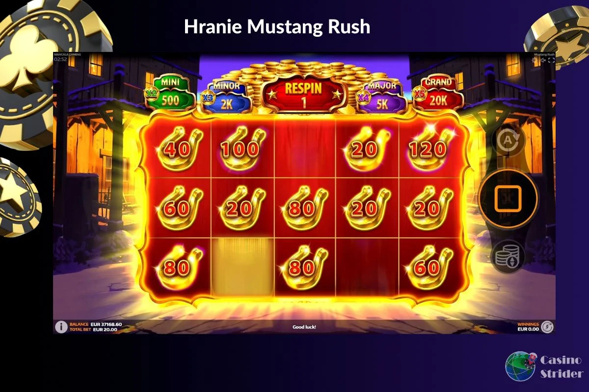 Tipy a stratégie pre hranie Mustang Rush