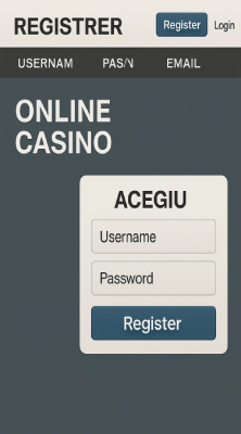 Zaregistruj si nový účet v casino