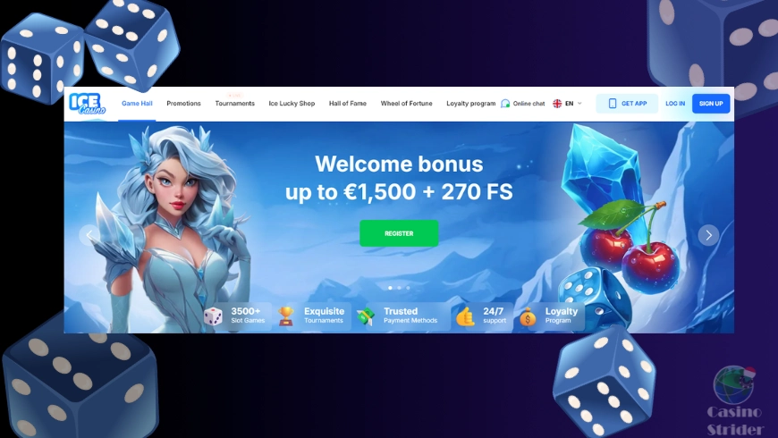 Ice Casino - minimálny vklad 5 eur