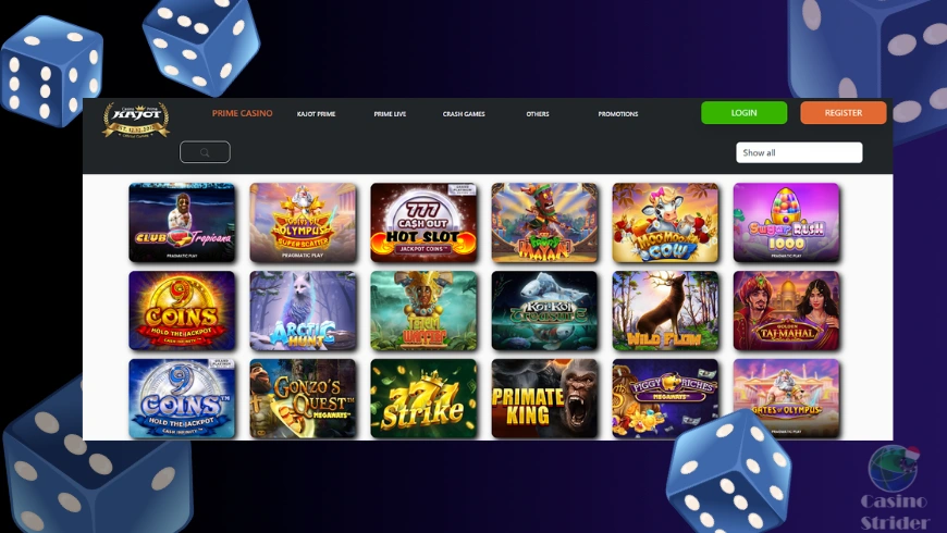 Kajot Casino - vklad 5 eur