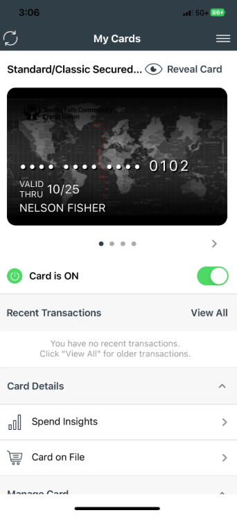 Špeciálna aplikácia CardWise 