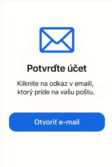 Potvrďte účet.