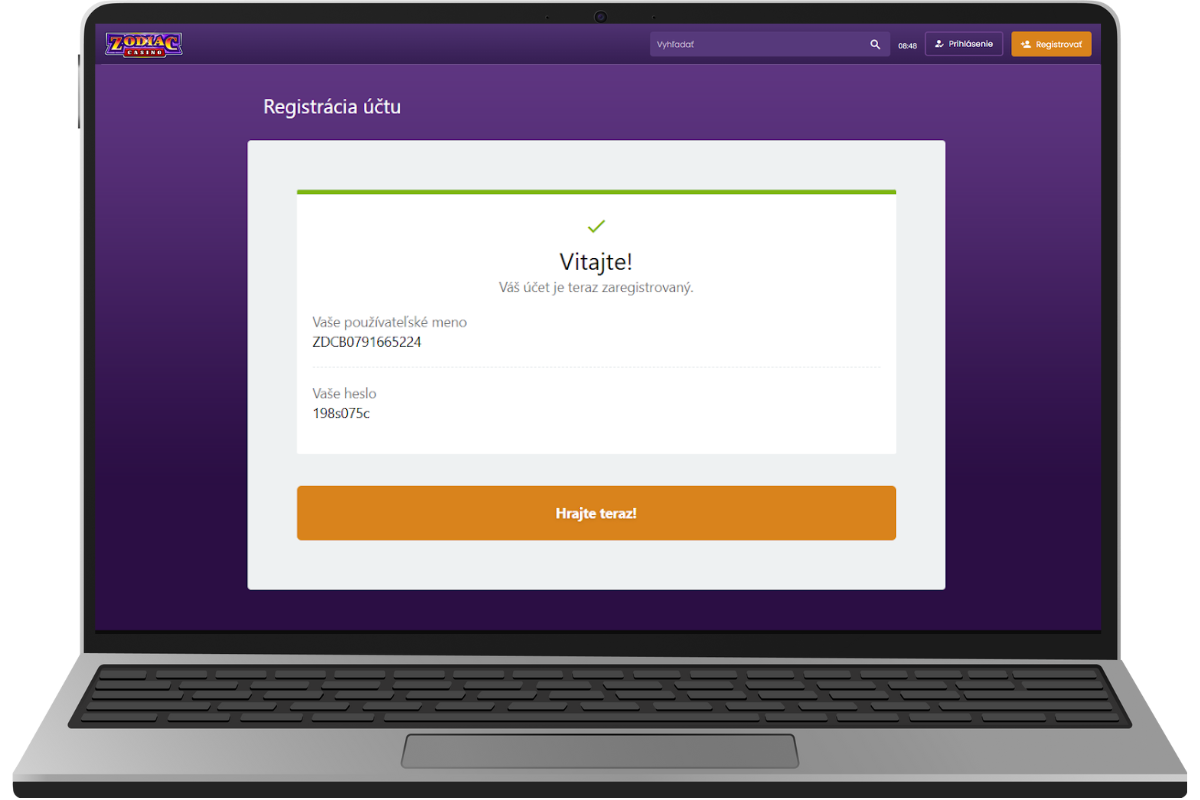 Dokončite registráciu
