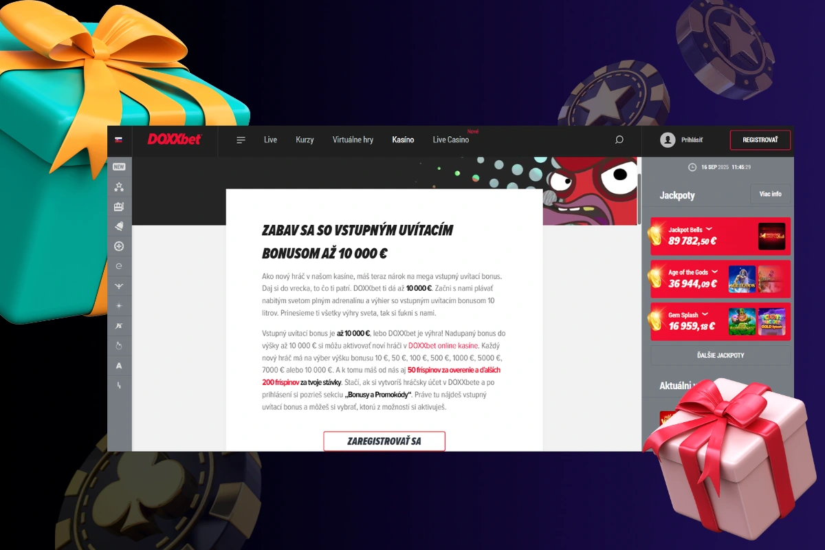 DOXXbet - Registračný bonus 5€