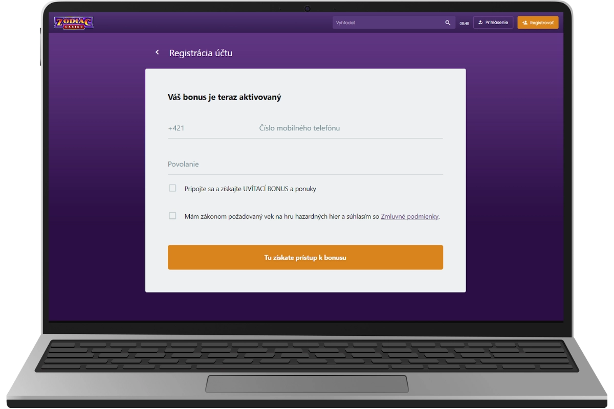 Zadajte svoje telefónne číslo