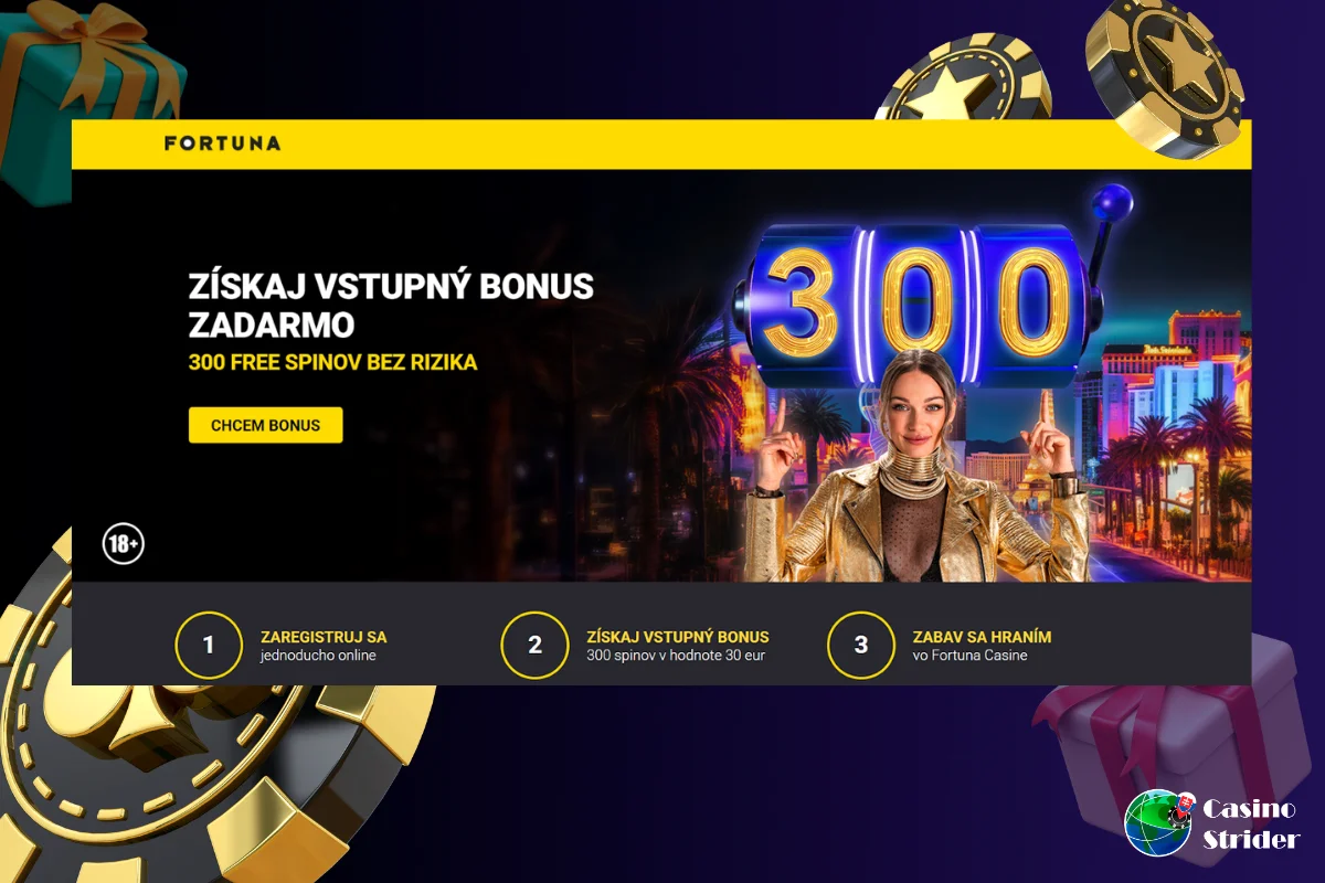 Fortuna Casino free spiny za registráciu
