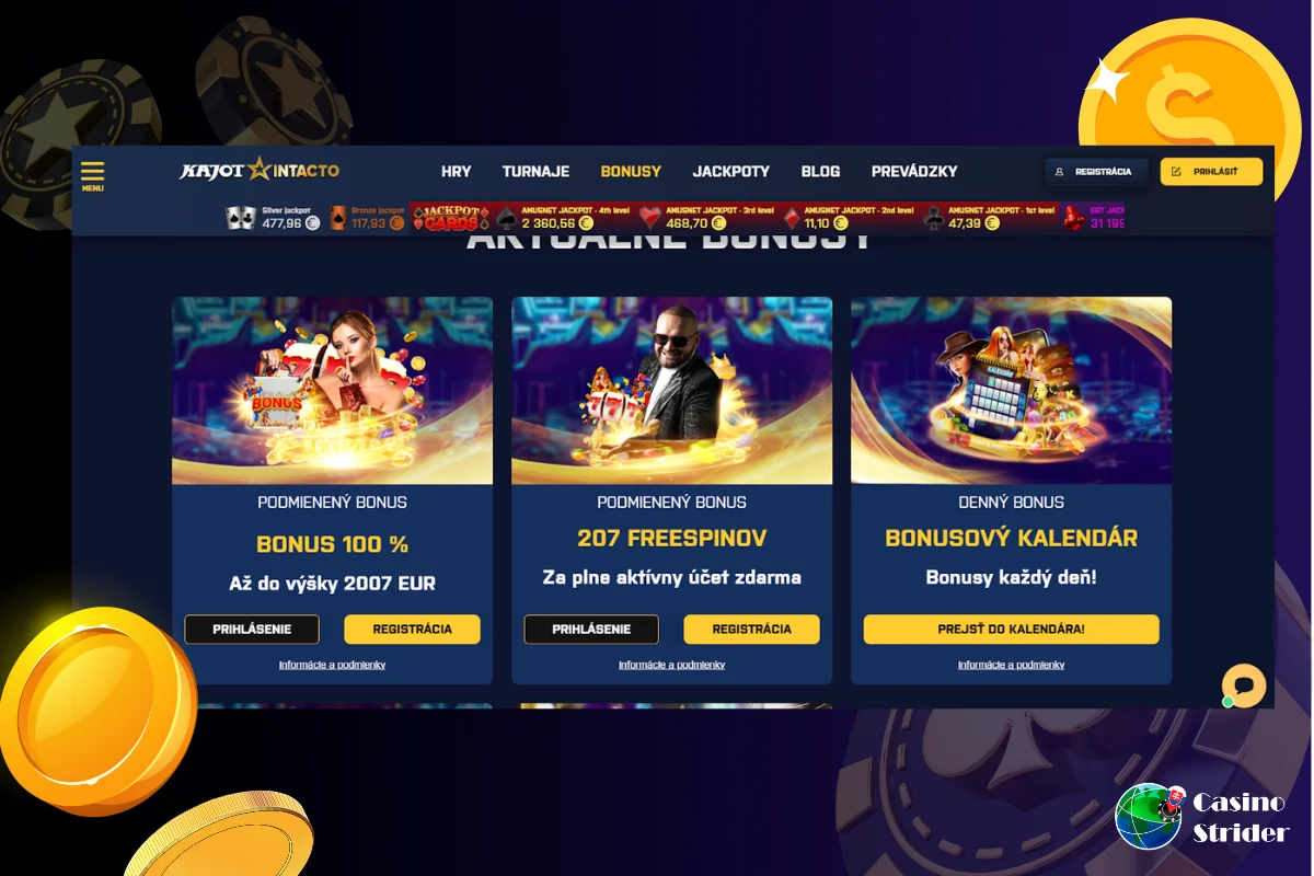 Kajot Casino vklad 10 eur