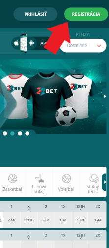 Spustite registračný proces