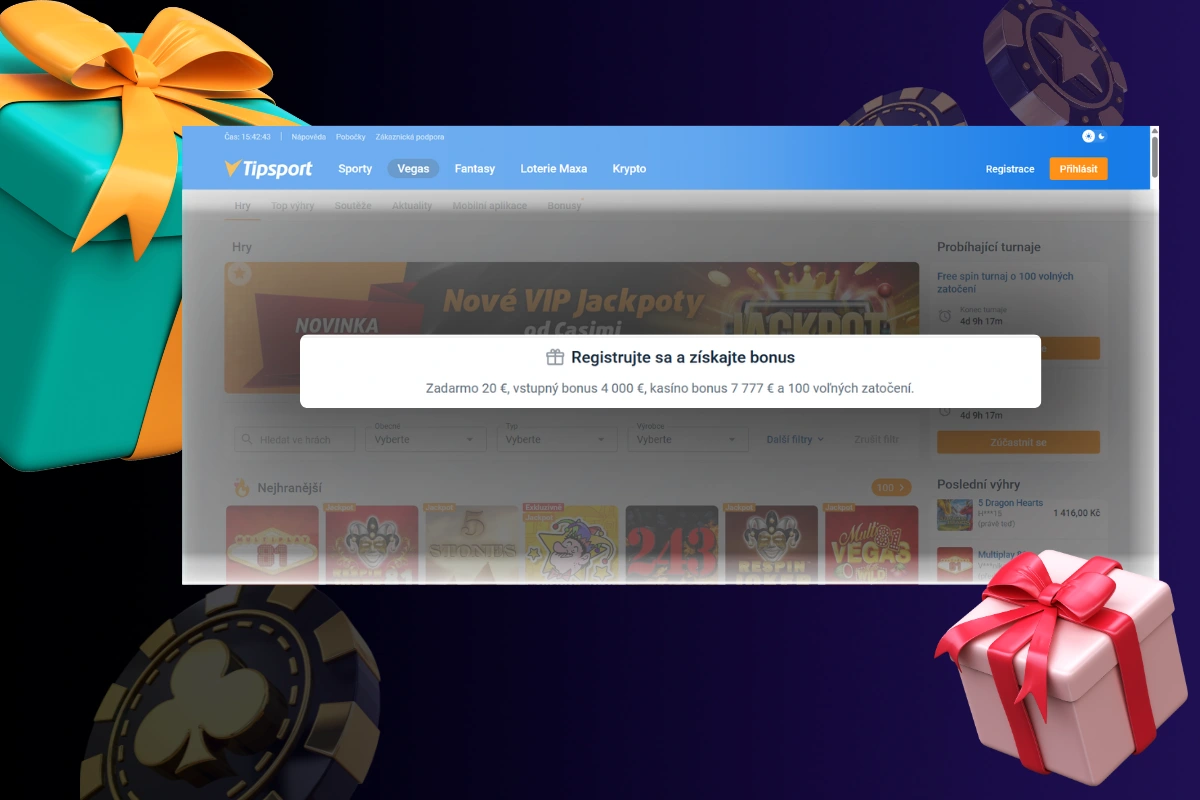 Tipsport – registračný bonus 10€