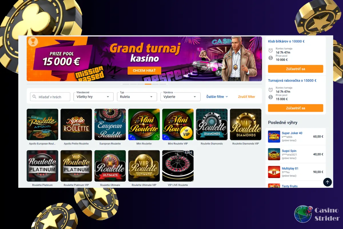 Tipsport ruletu online