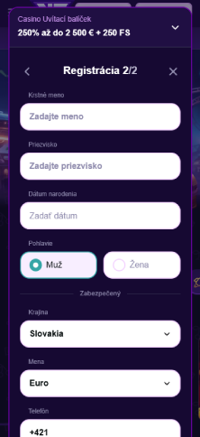 Vyplň osobné údaje