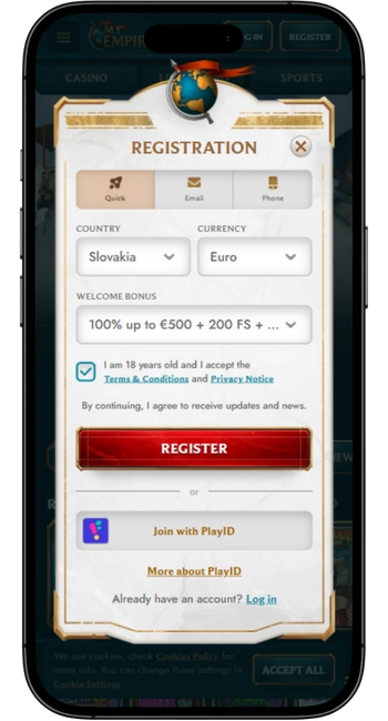 Zaregistrujte sa a hrajte v živom kasíne