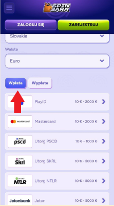 Zvoľ PayPal ako vkladovú metódu