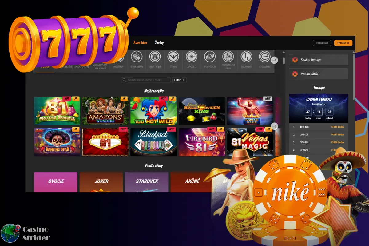 Hracie automaty Nike